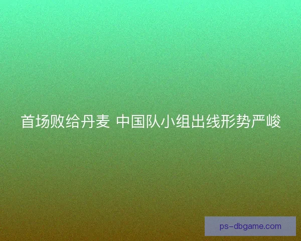 首场败给丹麦 中国队小组出线形势严峻